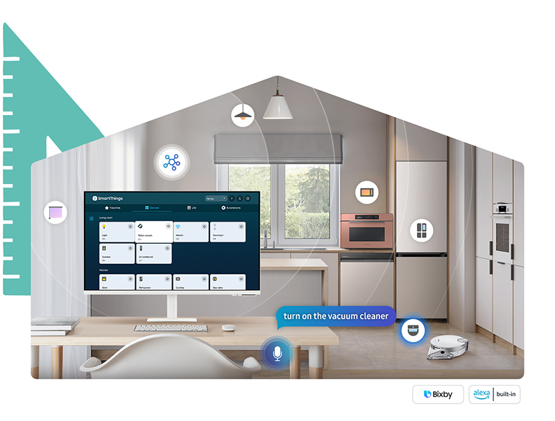 Samsung M70C Smart Monitor 4K UHD with Streaming TV USB-C and Ergonomic Stand